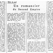 «Un romancier du Second Empire»
