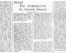 «Un romancier du Second Empire»