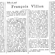 «François Villon»