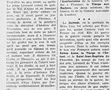 «Léonard de Vinci, géant de l’humanité»