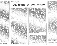 «Un jeune et son orage»