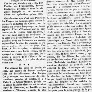 «Les Forges du Saint-Maurice, première industrie du pays»