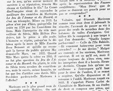 «Marivaux revit une fois de plus à la scène»