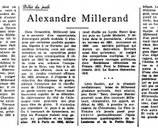 «Alexandre Millerand»