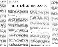 «Sur l’île de Java»