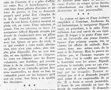 « »Le Navigateur», roman de qualité classique»