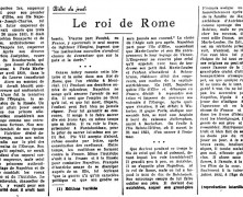 «Le roi de Rome»