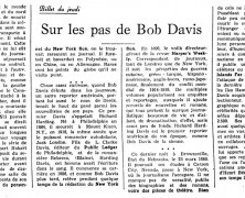 «Sur les pas de Bob Davis»