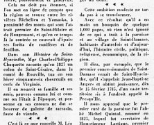 «L’histoire de Saint-Damase, par Léo Traversy»