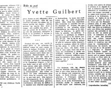 «Yvette Guilbert»