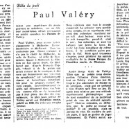 «Paul Valéry»