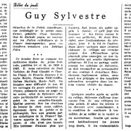 «Guy Sylvestre»
