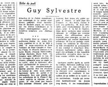 «Guy Sylvestre»