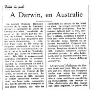 «À Darwin, en Australie»