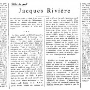 «Jacques Rivière»