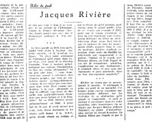 «Jacques Rivière»