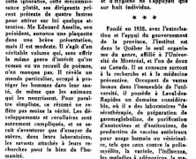 «L’Institut de microbiologie et d’hygiène a vingt ans»