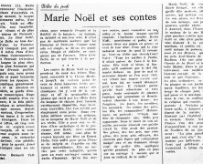 «Marie Noël et ses contes»