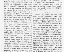 «La triste fin de Gérard de Nerval»