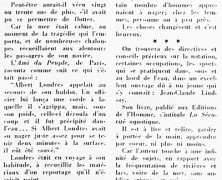 «Il faut savoir nager et se méfier de l’eau»