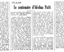 «Le centenaire d’Adelina Palli»