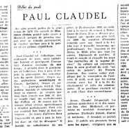 «Paul Claudel»