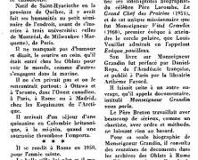 «Le Père Breton, historien des Oblats»