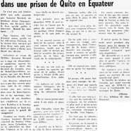 «Le martyre d’une Canadienne française dans une prison de Quito en Équateur»