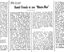 «Daniel French et un « Minute Man »»