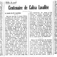 «Centenaire de Calixa Lavallée»