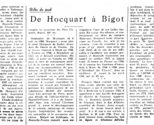 «De Hocquart à Bigot»