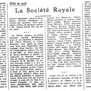 «La Société royale»