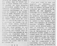 «La généalogie, ses surprises et ses satisfactions»