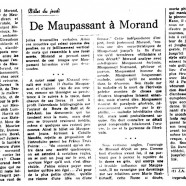 «De Maupassant à Morand»