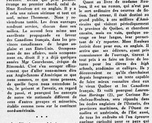 «Deux nouveaux ouvrages franco-américains»