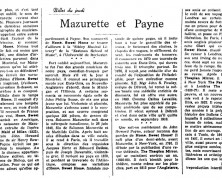 «Mazurette et Payne»