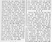 «Robert Kemp, critique, une sorte de phénomène»