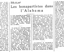 «Les bonapartistes dans l’Alabama»