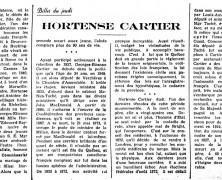 «Hortense Cartier»