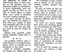 «De saint Claude, qui fut évêque et moine»