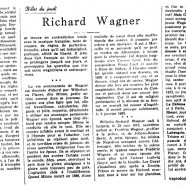 «Richard Wagner»