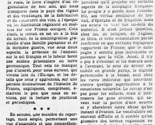 «Un roman évocateur de la campagne française»