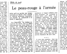 «Le peau-rouge à l’armée»