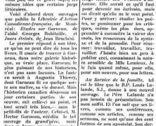 «Études sur Garneau; Jours éteints; Poèmes; Au service de la famille; Manuel du bon parler; Joyeux propos de Gros-Jean»