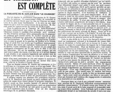 «La trahison est complète»