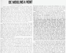 «Ce pourfendeur de moulins à vent»