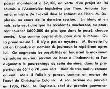 «L’honorable Antonio Barrette et les accidentés»