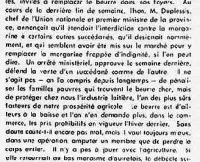 «Margarine et autres succédanés»