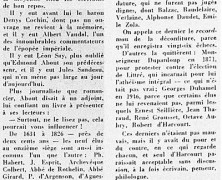 «L’Académie française et ses curiosités»