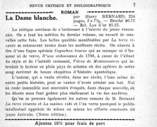 «La Dame blanche»